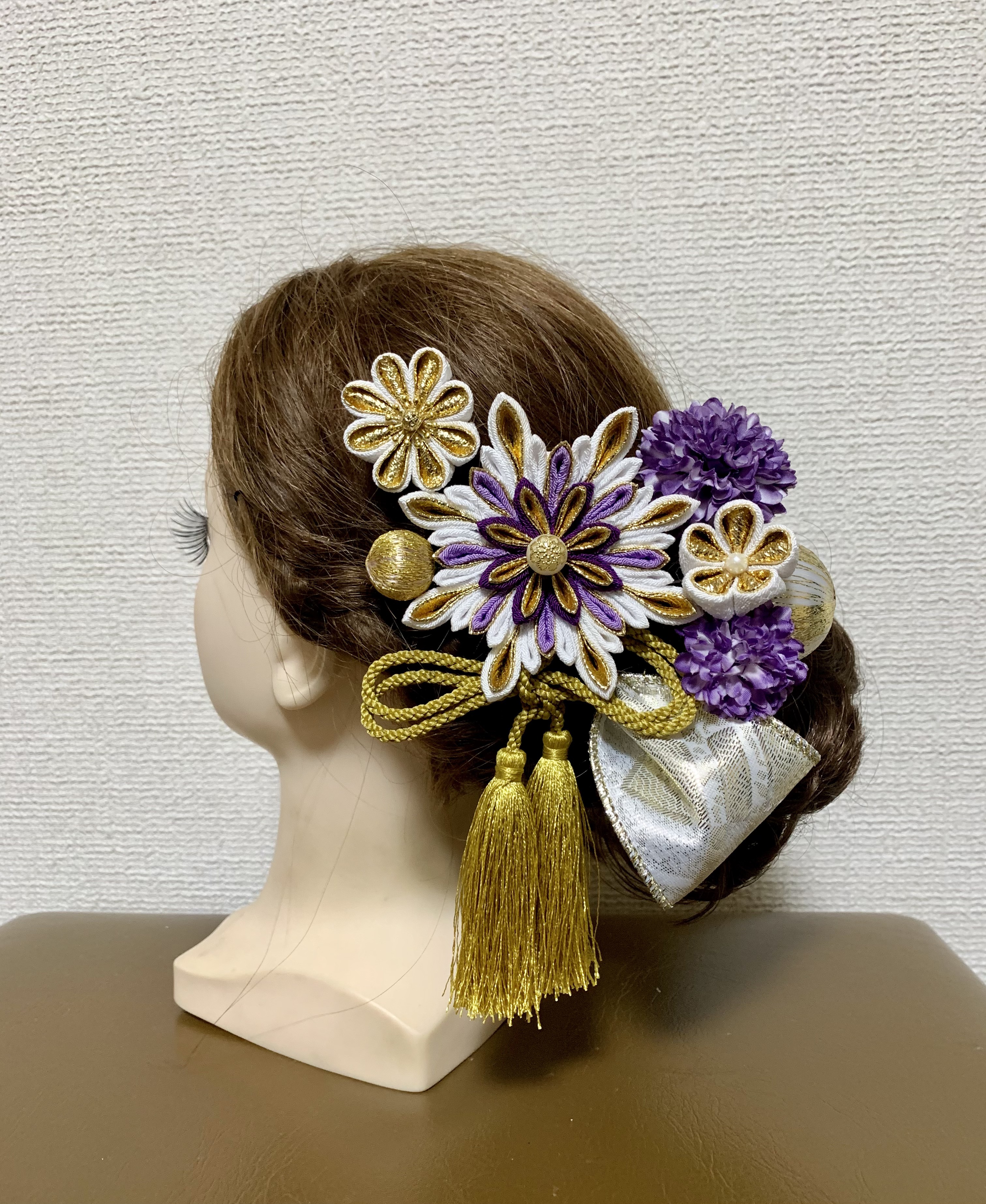 髪飾り つまみ細工 成人式 結婚式 前撮り