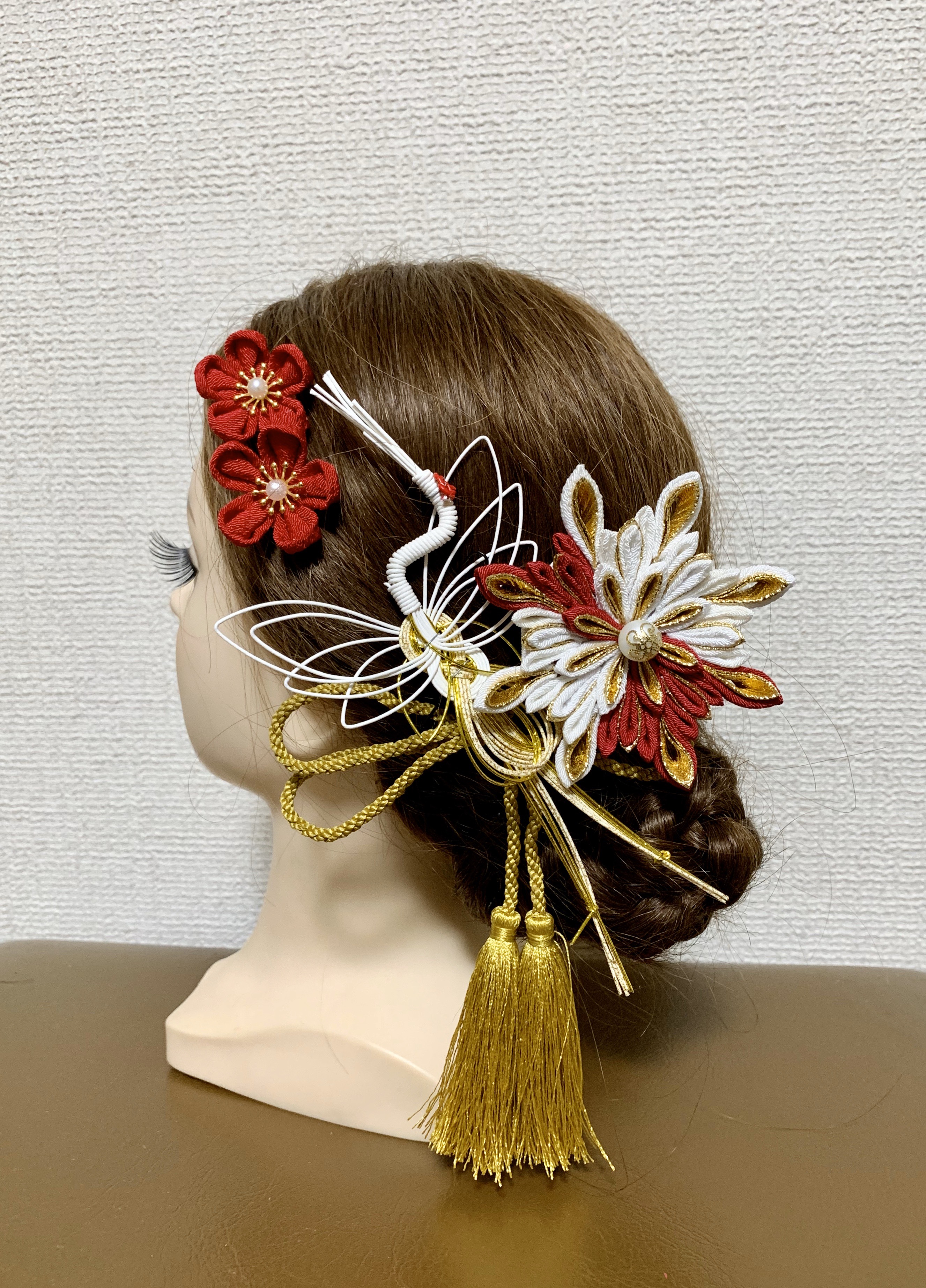 髪飾り つまみ細工 成人式 結婚式 前撮り