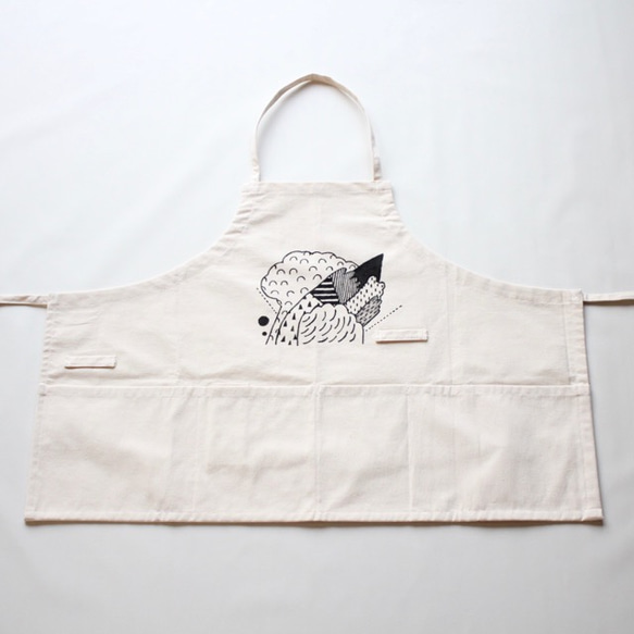 short apron [kemuri]※sample / illustration by fujiwara ayumi 1枚目の画像