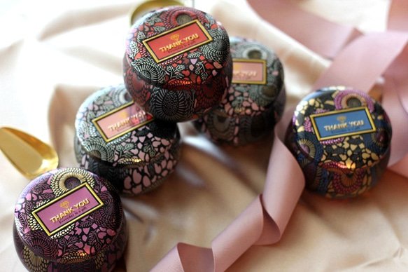 ♡創意・包裝♡bling bling創意送禮歐式鐵盒糖果小罐子 寶石紅 1個入 第3張的照片