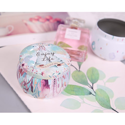 ♡創意・包裝♡歐式童話風糖果小鐵盒花茶罐子便攜小罐 1個入 第2張的照片