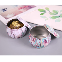 ♡創造性と包装♡ヨーロッパのおとぎ話風キャンディー小さな錫箱の花茶瓶ポータブル小さな缶風船馬1 2枚目の画像