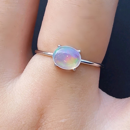 トムウッド リング 指輪 シルバー オパール opal 青