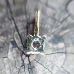天然タンザナイトの18KGPラウンドペンダントトップ　天然石　シルバー silver925　誕生石 5枚目の画像