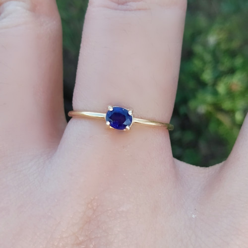 天然サファイアのsilver925リング 11号 シルバーリング 天然石