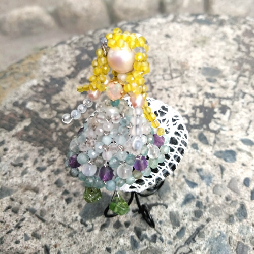 宝石のビーズドール 天然石 その他人形 ORISYOKU 通販 9660117｜Creema