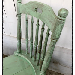 アンティーク 古い椅子 チェアー 天然木 2枚目の画像