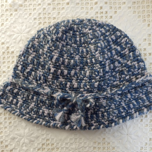 シニア向けの粉雪の帽子/Flakes of Snow for Seniors ニット帽