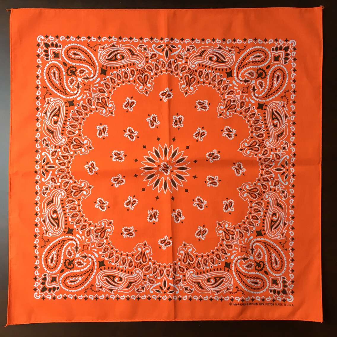 新品　ヘブンリーホステス　エプロン　ジプシーバンダナオレンジ柄