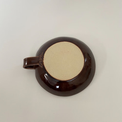 花手付き鉢(茶) 5枚目の画像