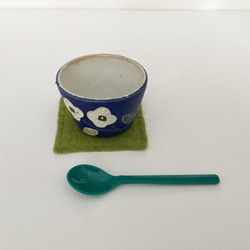 花カップ (青 ×白) 6枚目の画像