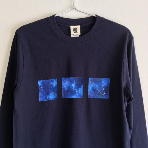 星座柄が夏らしく美しいHermesAstrologie Bandana長袖Tシャツ Xernghsao Men's Long-Sleeved T-Shirt Fitted Summer Shirt