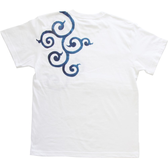 唐草柄メンズTシャツ 手描きで描いた唐草模様のTシャツ 2枚目の画像