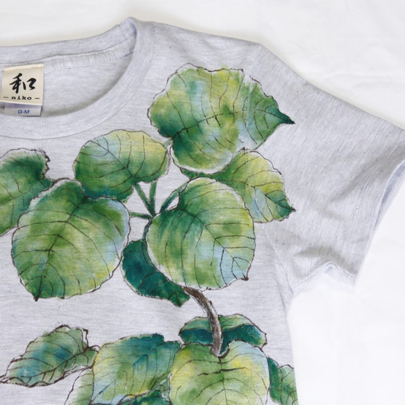 観葉植物 フィカス・ウンベラータ 手描きTシャツ 5枚目の画像