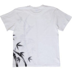 メンズ 竹柄Tシャツ 手描きで描いた竹の和柄Tシャツ 2枚目の画像