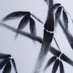 メンズ 竹柄Tシャツ 手描きで描いた竹の和柄Tシャツ 4枚目の画像