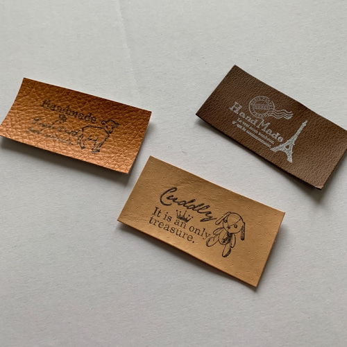 限定タグ No.636 革タグ レザータグ ハンドメイド