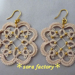 ﾀﾃｨﾝｸﾞﾚｰｽﾋﾟｱｽ(ｲﾔﾘﾝｸﾞ)/Gold 2枚目の画像