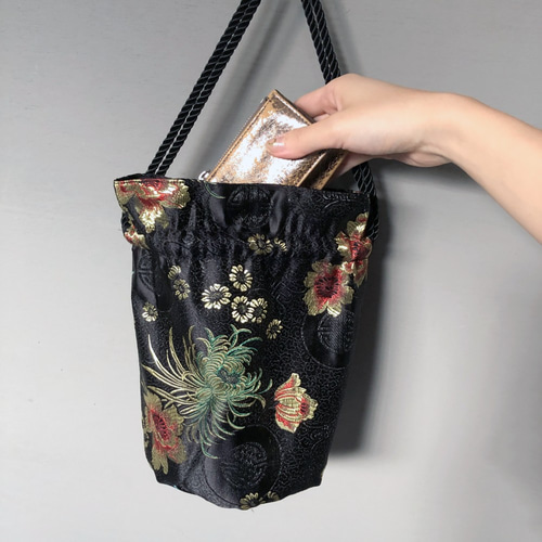 emiumigumi Flower bed 2way bag brown - monster in my daydream