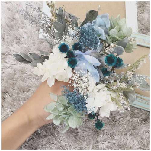 ヘッドドレス ウェディング ドライフラワー ヘッドドレス