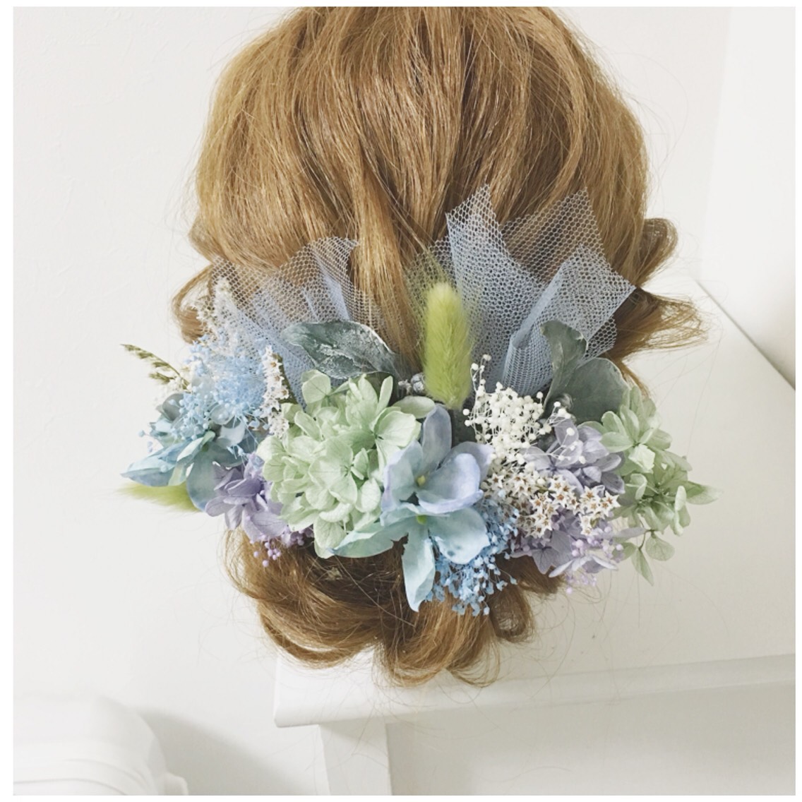 ヘッドドレス 髪飾り ウェディング プリザーブドフラワー