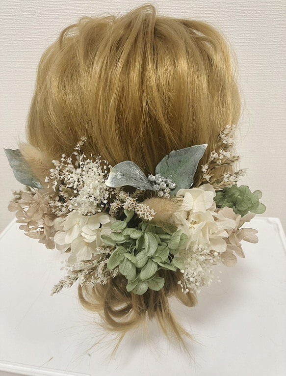 ウェディング　結婚式　髪飾り　ヘッドドレス 1枚目の画像