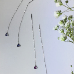 風箏系列 粉紅藍寶石耳環 Kite collection Pink Sapphire earrings 第2張的照片