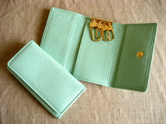 エレガンスキーケース ミントグリーン キーケース Aging エイジング