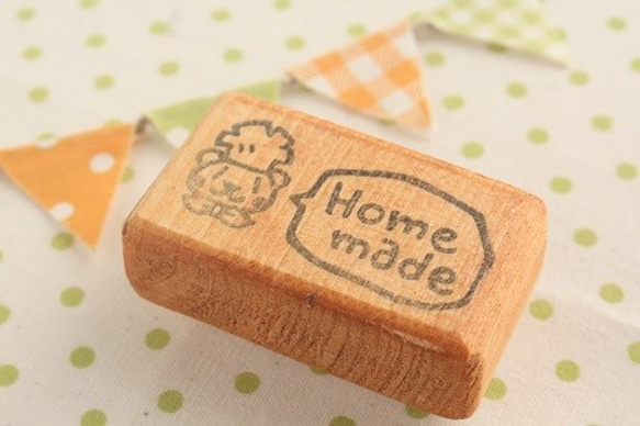 クマのコックさん「Home made」はんこ 4枚目の画像