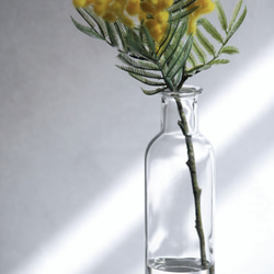 咲き続けるミモザ(シングル)　マジカルウォーター　癒しのフラワーインテリア　アーティフィシャルフラワー 3枚目の画像