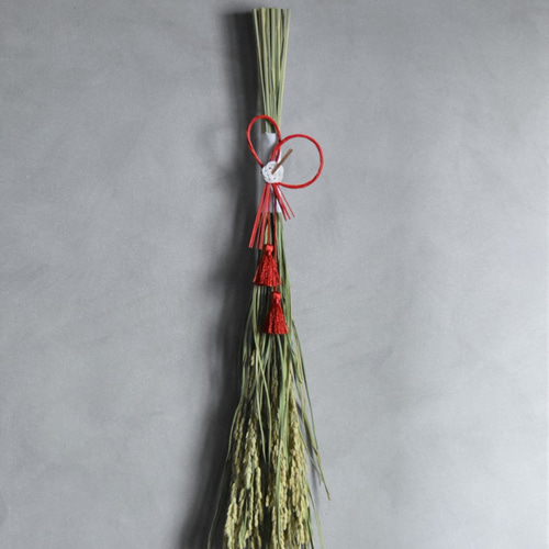 天然素材 お正月飾り 稲穂のスワッグ（60cm ロング） 壁飾り 2022