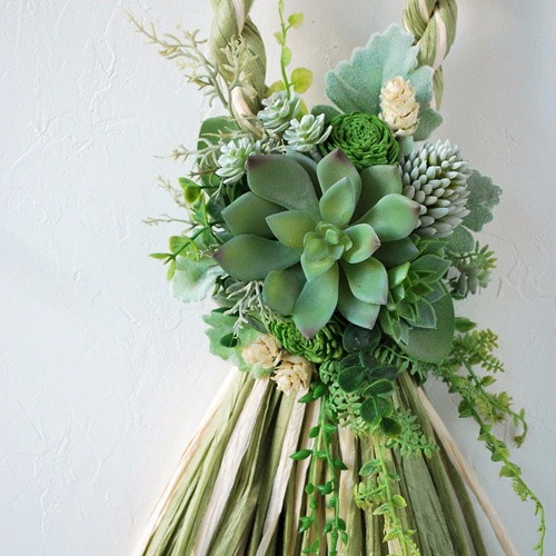 しめ縄　しめ縄飾り　お正月飾り　グリーン　20¥4年 しめ縄しめ縄飾りお正月飾りグリーン20¥4年