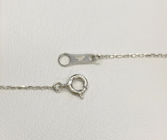 シルバー925製 カットアズキチェーン 1枚目の画像