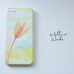 [受注制作] iPhone Android Case 花と水彩画のスマホケース 1枚目の画像