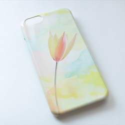 [受注制作] iPhone Android Case 花と水彩画のスマホケース 2枚目の画像