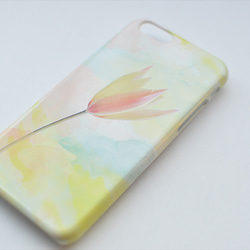 [受注制作] iPhone Android Case 花と水彩画のスマホケース 3枚目の画像