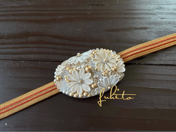 つまみ細工　帯留め 11067_thumbnail.jpg