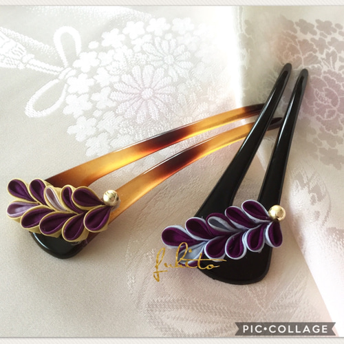 つまみ細工 萩のかんざし (べっこう) かんざし ふひと 通販