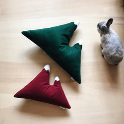 Mountain pillow / Handmade cushion - Double Peak (M) 3枚目の画像