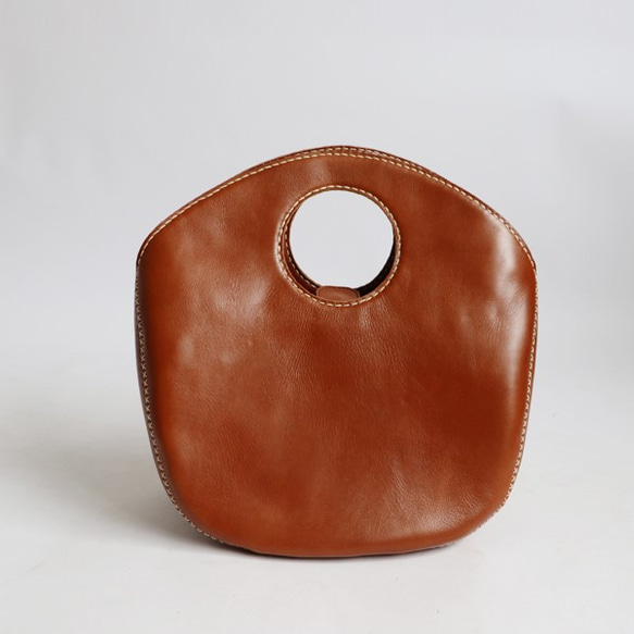 sg_081革オイルレザー手縫い麻糸『自立する。深マチＢＡＧ』  バッグ鞄N30A 8枚目の画像