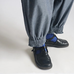 「裾ゴム ギャザー ジョッパーズ ボール パンツ」コットン１００%バルーン ウエスト調節K77（pt184) 4枚目の画像