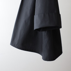 ⁂『贅沢フリル シャツ ジャケット 』コットン１００％ブラウス黒A56A(sh374) 10枚目の画像