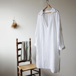 ふっくらダブルWガーゼ織コットン100％『ゆったりロング