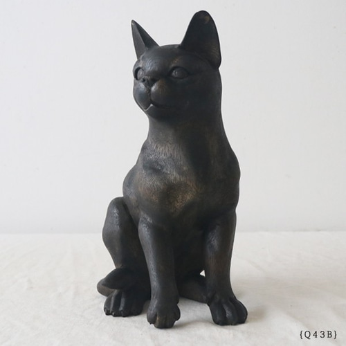 黒い猫の陶器彫刻 中型 モダンデザイン Amazon.co.jp: Torre & Tagus 彫刻 角度 座っている黒猫像