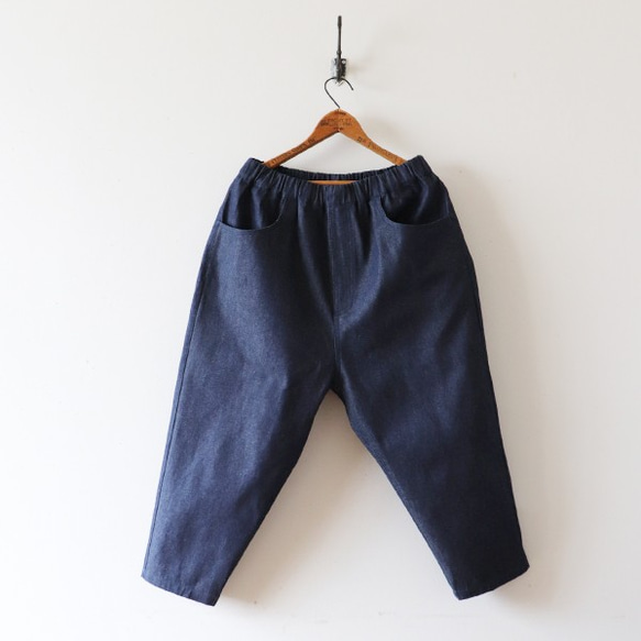 ＊パンツ祭り最終ＰＲＩＣＥ。８６cm『股上深いマニッシュ テーパード パンツ』甘織ＤＥＮＩＭデニムK61（pt190) 8枚目の画像