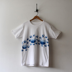 ＄夏SALE  anvai ART Tシャツ 【厚地度詰め天竺Cotton100％Tシャツ×手描き】 C37D 2枚目の画像