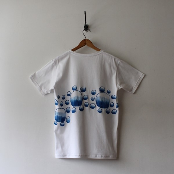 ＄夏SALE  anvai ART Tシャツ 【厚地度詰め天竺Cotton100％Tシャツ×手描き】 C37D 3枚目の画像