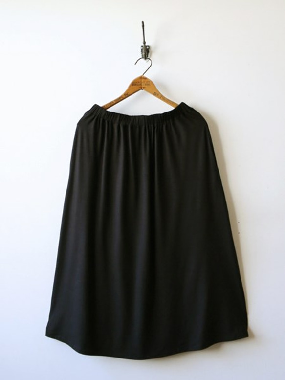 $ 夏SALE  セットアツプ 伸縮とろみカットソー生地で作るトップス＆スカート　サマードレス　透けなしT70C 3枚目の画像