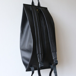 SALE 上質 シュリンクPUレザー リュック サック ペーパー バッグ（紙袋）デザイン W95C 9枚目の画像