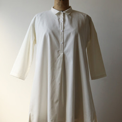 ラスト1点　春Price  ロイヤルオックスフォードコットン100％　ななこ織り　ロングシャツ 襟付き 長袖 K97 7枚目の画像